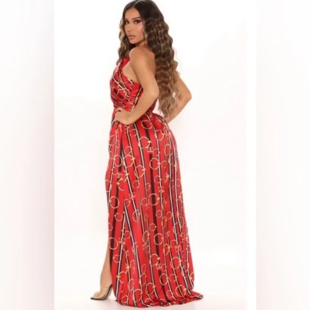 Luxury Lifestyle Romper - Red/combo,Romper - Picture 2 of 3